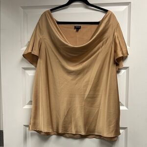 Torrid Gold Satin Blouse
